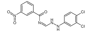 N-[[2-(3,4-dichlorophenyl)hydrazinyl]methylidene]-3-nitrobenzamide结构式