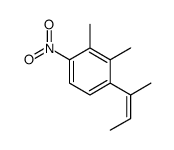 1-but-2-en-2-yl-2,3-dimethyl-4-nitrobenzene结构式