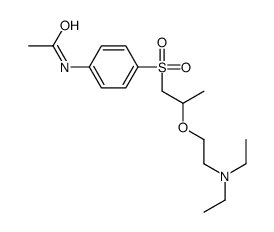 N-[4-[2-[2-(diethylamino)ethoxy]propylsulfonyl]phenyl]acetamide结构式