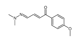 4-Dimethylhydrazono-1-(4-methoxyphenyl)-2-buten-1-on Structure