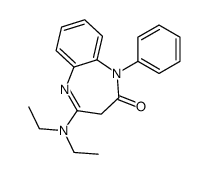 4-(diethylamino)-1-phenyl-3H-1,5-benzodiazepin-2-one结构式