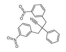 2-(3-Nitro-benzyl)-3-(3-nitro-phenyl)-2-phenyl-propionitrile结构式