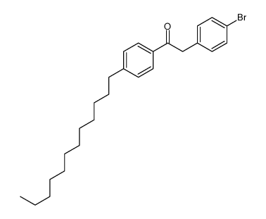 2-(4-bromophenyl)-1-(4-dodecylphenyl)ethanone结构式