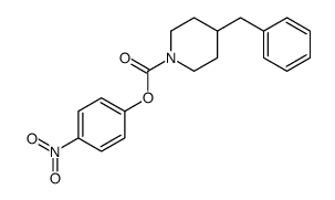 (4-nitrophenyl) 4-benzylpiperidine-1-carboxylate结构式