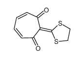 2-(1,3-dithiolan-2-ylidene)cyclohepta-4,6-diene-1,3-dione Structure