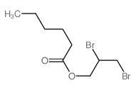 Hexanoic acid, 2,3-dibromopropyl ester structure