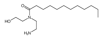 N-(2-Aminoethyl)-N-(2-hydroxyethyl)dodecanamide Structure