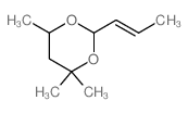 1,3-Dioxane,4,4,6-trimethyl-2-(1-propen-1-yl)- Structure