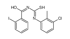 N-[(3-chloro-2-methylphenyl)carbamothioyl]-2-iodobenzamide Structure