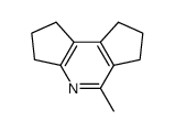 5-METHYL-1,2,3,6,7,8-HEXAHYDRODICYCLOPENTA[B,D]PYRIDINE结构式