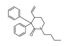 1-butyl-4-ethenyl-3,3-diphenylpiperidin-2-one结构式