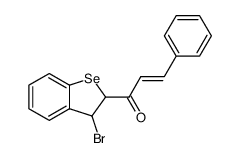 1-(3-bromo-2,3-dihydro-benzo[b]selenophen-2-yl)-3-phenyl-propenone结构式