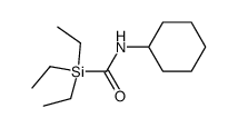 N-cyclohexyl-1,1,1-triethylsilanecarboxamide Structure