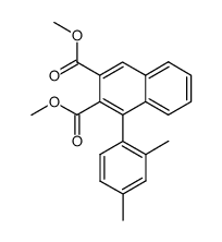 1-(2,4-Dimethyl-phenyl)-naphthalene-2,3-dicarboxylic acid dimethyl ester结构式