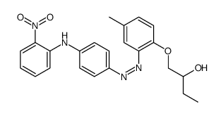 1-[4-methyl-2-[[4-(2-nitroanilino)phenyl]diazenyl]phenoxy]butan-2-ol Structure
