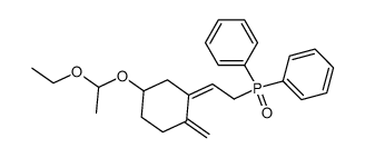 (Z)-(2-(5-(1-ethoxyethoxy)-2-methylenecyclohexylidene)ethyl)diphenylphosphine oxide结构式