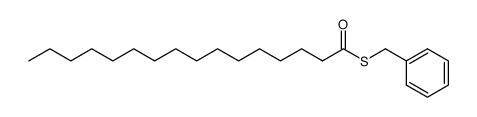 S-(benzyl)hexadecanethioate结构式