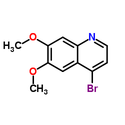 4-溴-6,7-二甲氧基喹啉结构式