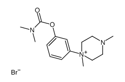 [3-(1,4-dimethylpiperazin-1-ium-1-yl)phenyl] N,N-dimethylcarbamate,bromide Structure