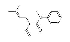 N,5-dimethyl-N-phenyl-2-isopropenyl-4-hexenamide Structure