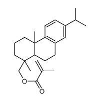 [1R-(1alpha,4abeta,10aalpha)]-[1,2,3,4,4a,9,10,10a-octahydro-1,4a-dimethyl-7-(1-methylethyl)-1-phenanthryl]methyl methacrylate结构式