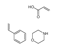 morpholine,prop-2-enoic acid,styrene结构式