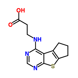 3-(2,3-DIHYDRO-1H-8-THIA-5,7-DIAZA-CYCLOPENTA[A]INDEN-4-YLAMINO)-PROPIONIC ACID结构式