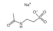 2-acetylamino-ethanesulfonic acid , sodium salt Structure