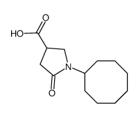 1-cyclooctyl-5-oxopyrrolidine-3-carboxylic acid结构式