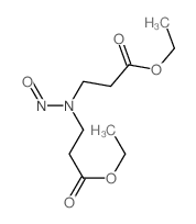 .beta.-Alanine, N-(3-ethoxy-3-oxopropyl)-N-nitroso-, ethyl ester (9CI) Structure