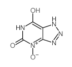 7H-1,2,3-Triazolo[4,5-d]pyrimidin-7-one,3,4,5,6-tetrahydro-5-hydroxy-, 4-oxide Structure