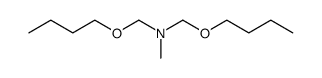 N-methyl N,N-bis(butoxymethyl)amine Structure