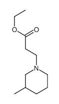 ETHYL 3-METHYL-1-PIPERIDINEPROPIONATE Structure