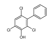 2,4,6-trichloro-3-phenylphenol Structure