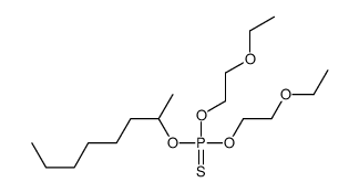 bis(2-ethoxyethoxy)-octan-2-yloxy-sulfanylidene-λ5-phosphane结构式