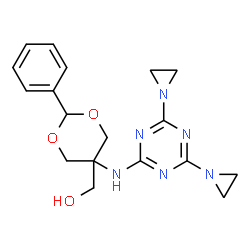 5-[[4,6-Di(1-aziridinyl)-1,3,5-triazin-2-yl]amino]-2-phenyl-1,3-dioxane-5-methanol picture