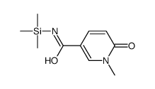 1,6-Dihydro-1-methyl-6-oxo-N-trimethylsilyl-3-pyridinecarboxamide structure