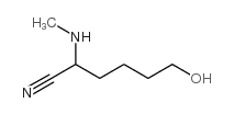 Hexanenitrile, 6-hydroxy-2-(methylamino)- structure