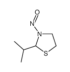 (9CI)-2-(1-甲基乙基)-3-亚硝基-噻唑烷结构式