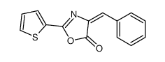 4-benzylidene-2-thiophen-2-yl-1,3-oxazol-5-one Structure