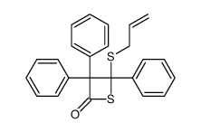 4-allylthio-3,3,4-triphenyl-2-thietanone Structure