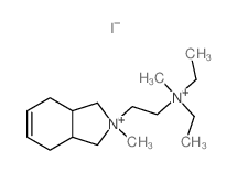 Isoindolinium, 3a,4,7, 7a-tetrahydro-2-[2-(diethylmethylammonio)ethyl0-2-methyl-, diiodide structure