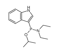 isopropyl N,N-diethyl-P-indol-3-ylphosphonamidite结构式