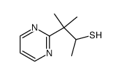 2-Pyrimidineethanethiol,-alpha-,-ba-,-ba--trimethyl- (9CI)结构式