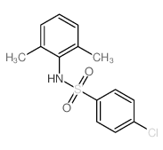 4-chloro-N-(2,6-dimethylphenyl)benzenesulfonamide结构式