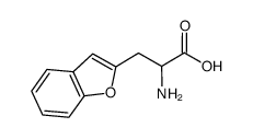 2-amino-3-(benzofuran-2-yl)propanoic acid结构式