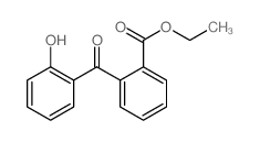 Benzoic acid,2-(2-hydroxybenzoyl)-, ethyl ester结构式