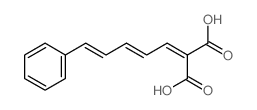 Propanedioic acid,2-(5-phenyl-2,4-pentadien-1-ylidene)-结构式