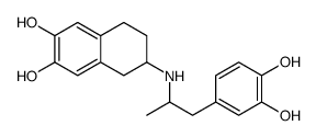 6-[1-(3,4-dihydroxyphenyl)propan-2-ylamino]-5,6,7,8-tetrahydronaphthalene-2,3-diol结构式