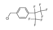 1-CHLOROMETHYL-4-(1,2,2,2-TETRAFLUORO-1-TRIFLUOROMETHYL-ETHYL)-BENZENE结构式